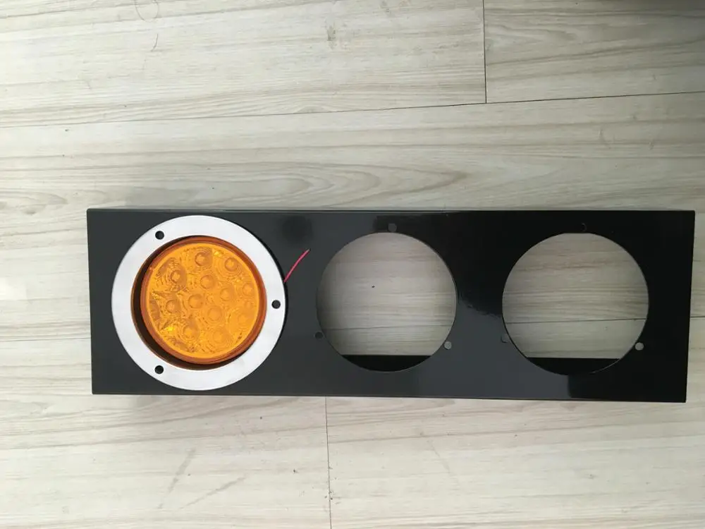 new round led tail lamp with metal frame