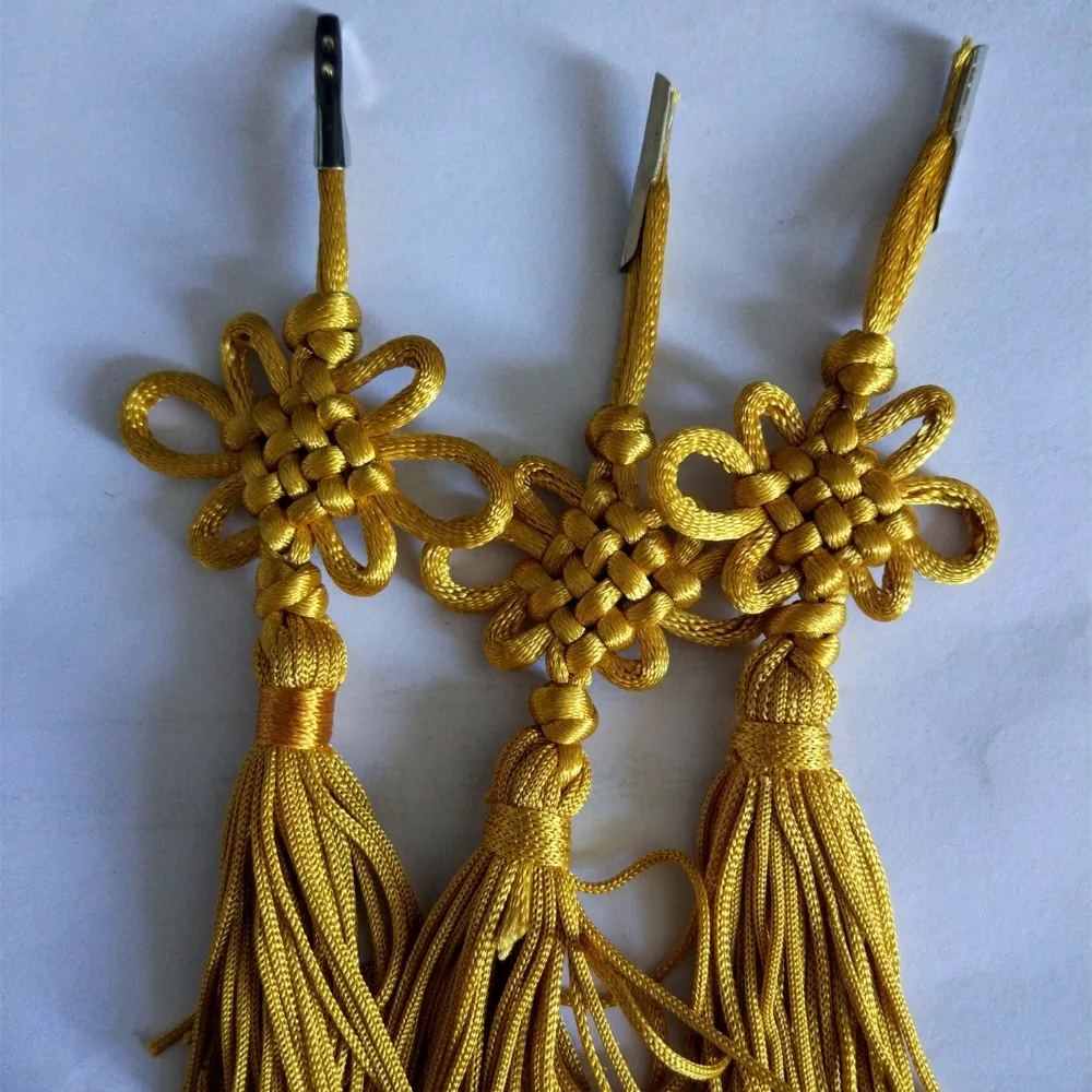 Traditional Cheap Chinese Knot Tassels With Metal Clip
