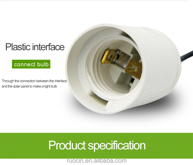 
Solar lighting system build in battery with 2pcs bulbs for indoor solar home use 