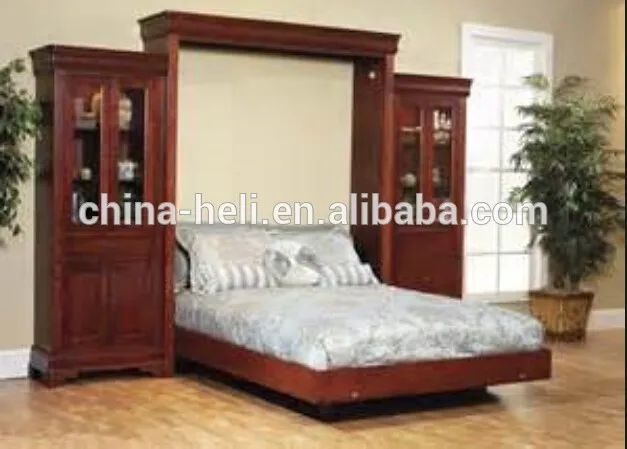 высокое качество твердой древесины скрытые стенной кровать
