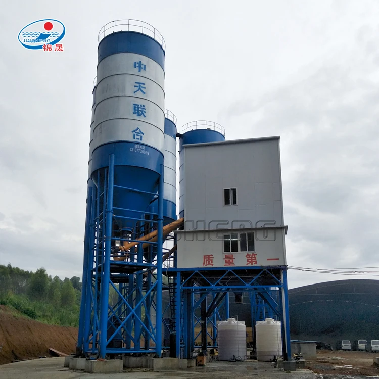 HZS180 Ready Mix Precast Concrete Batching Mixing Plant Layout 180m3 Production