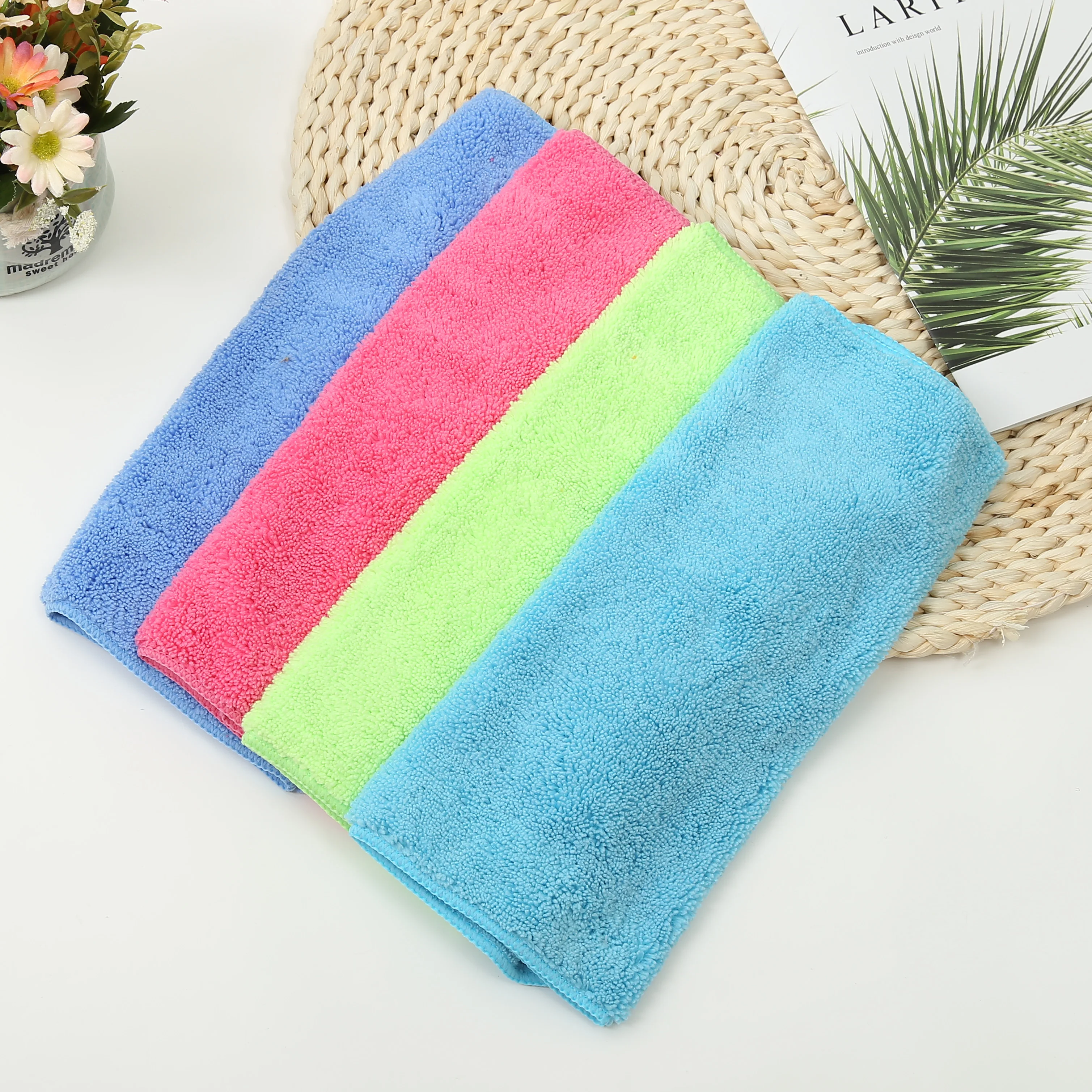 
Microfiber Coral Fleece Washing Cloth Microfibre Car Wash Towel 