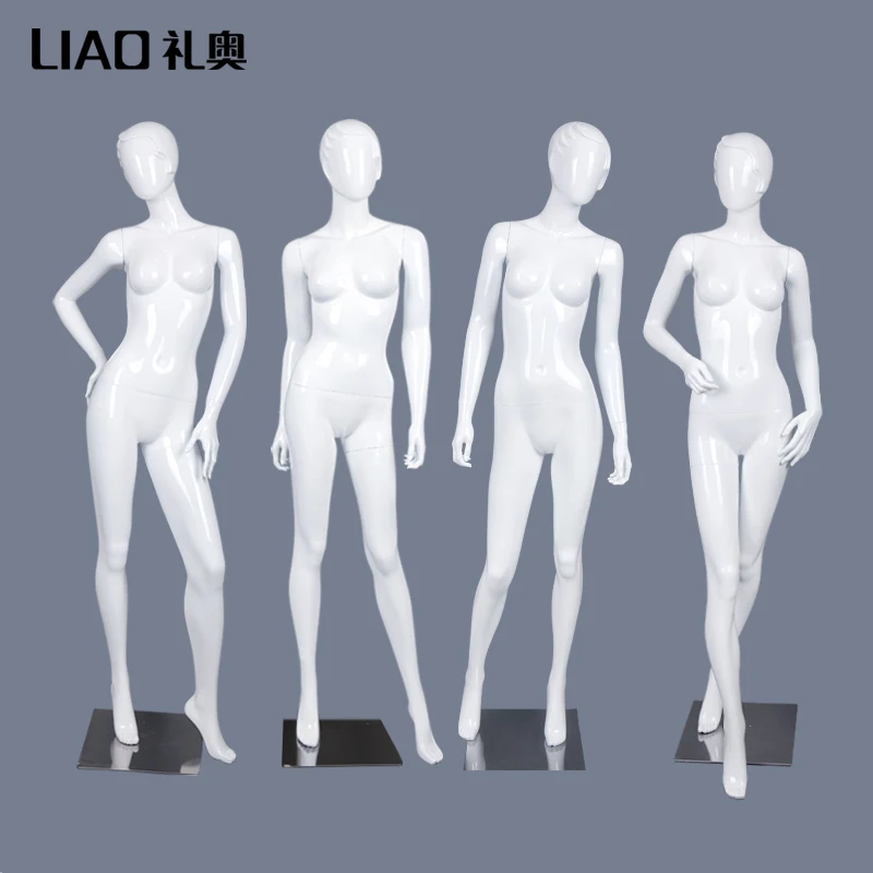 fiberglass skin White gold female full body mannequin Window Display