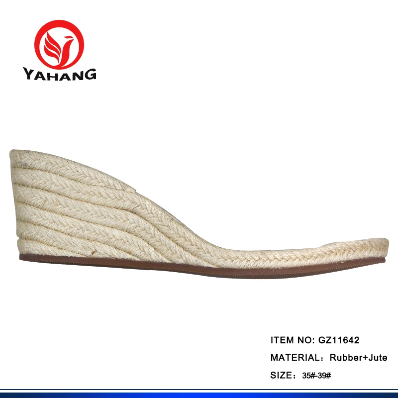 Wedge Heel Jute Soles for Sandals Sole Manufacturers Female Outsole