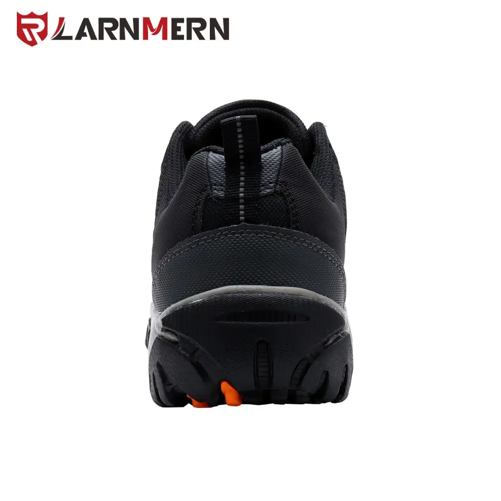 LARNMERN brand high quality durable industrial and woodland work shoes,steel cap and rubber sole sport safety shoes
