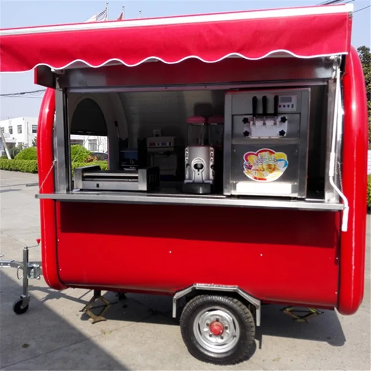New design customized coffee bike vending crepe cart food cart for sale