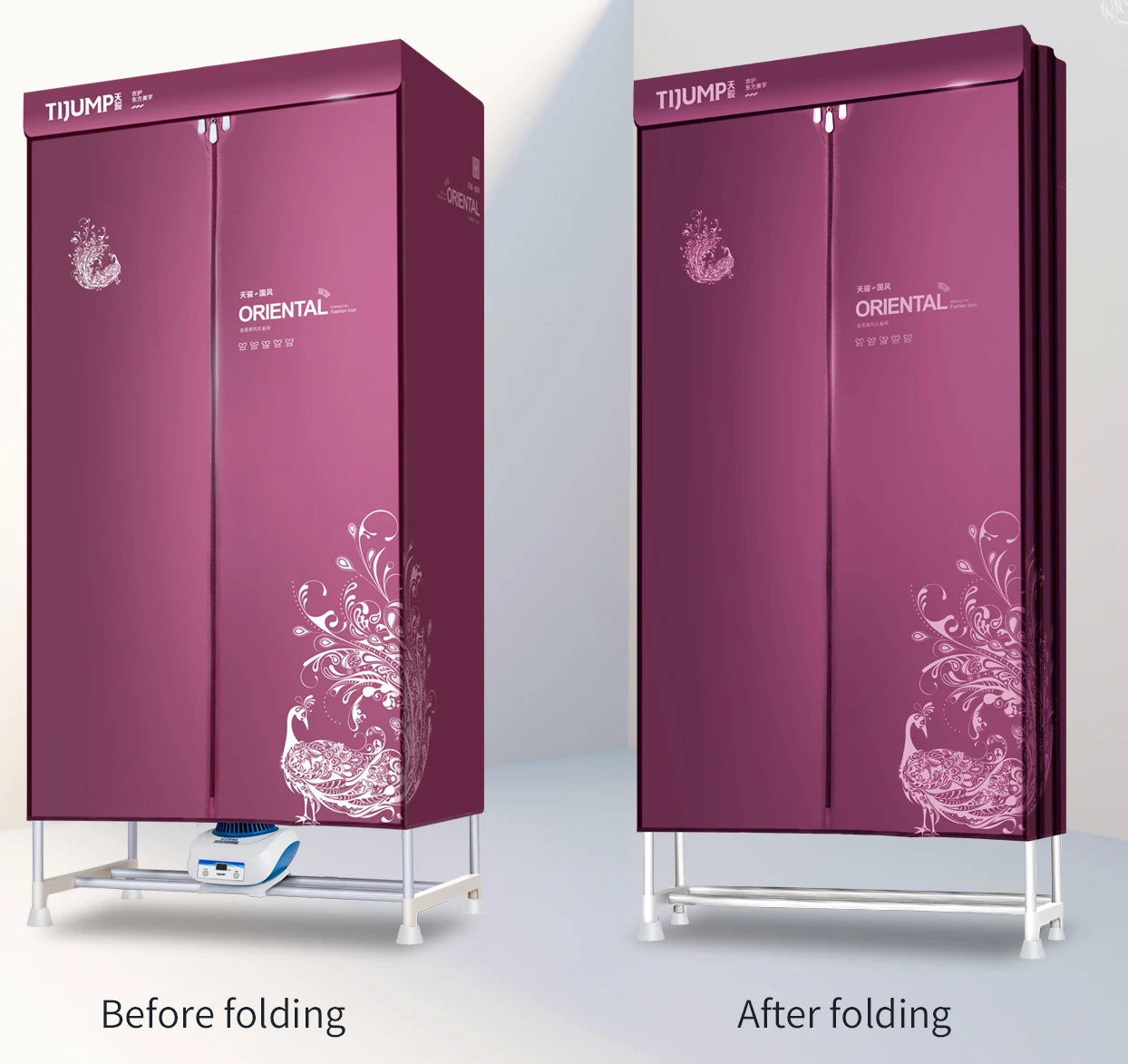 Semi automatic 15 kg plastic water proof  remote electric clothes dryer compact front load washing machine dryer