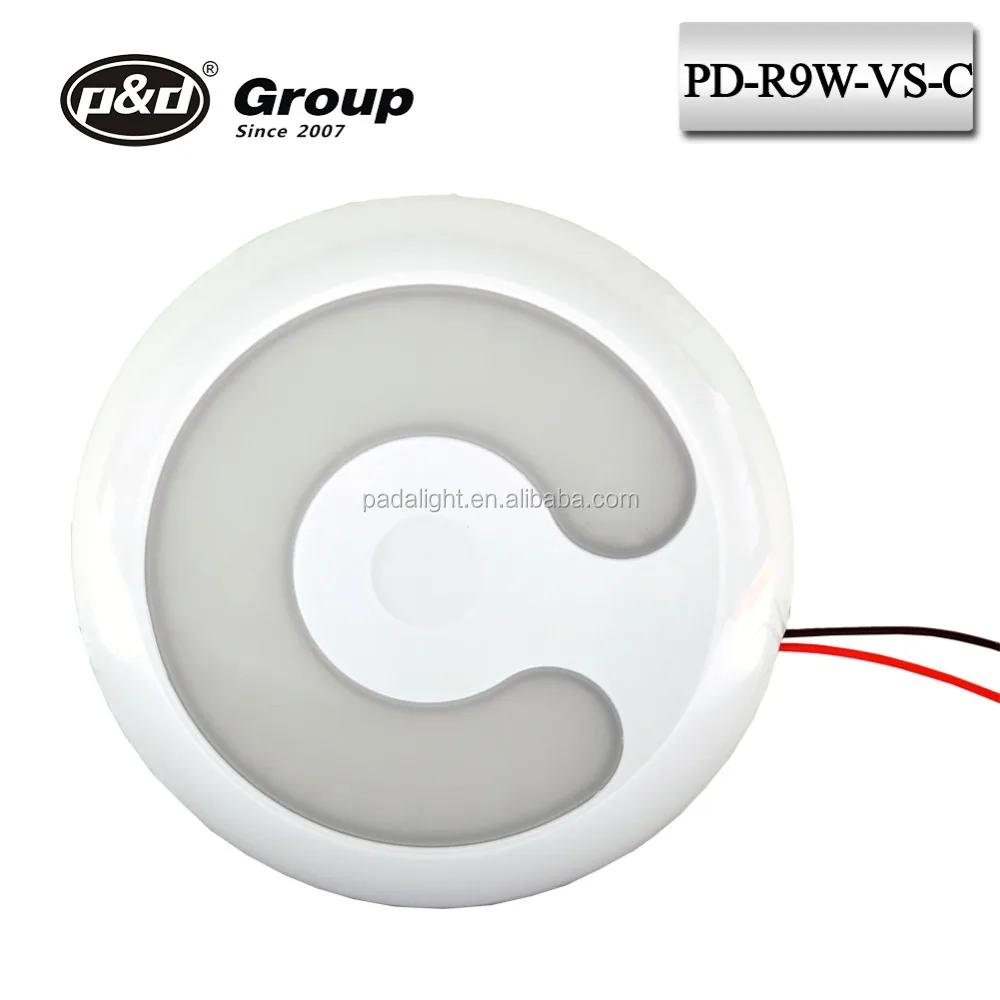 Заводская Светодиодная лампа EMC 3000k 4000k 5000k 12v 9w для салона автомобиля, автомобильный светодиодный купольный светильник для морского/лодки/RV/прицепа