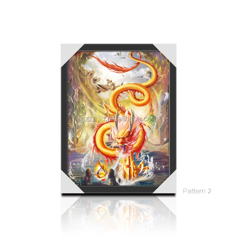 Stock Picture 30 x 40 cm , Lenticular 3D Flip Picture With PS Frame