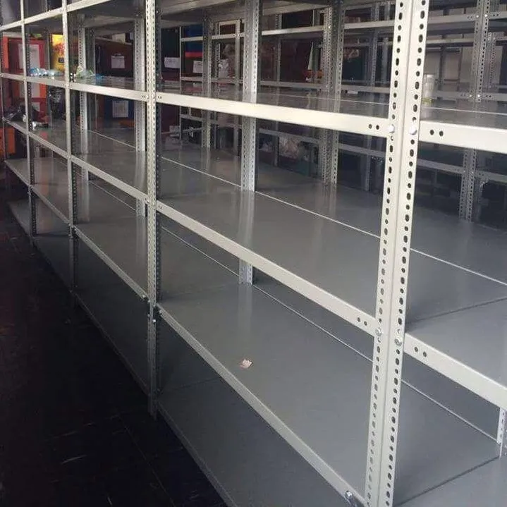 Steel Slotted Angle Rack for garage stock