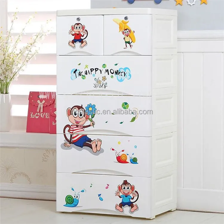 lovely bear plastic storage drawer clothing cupboard