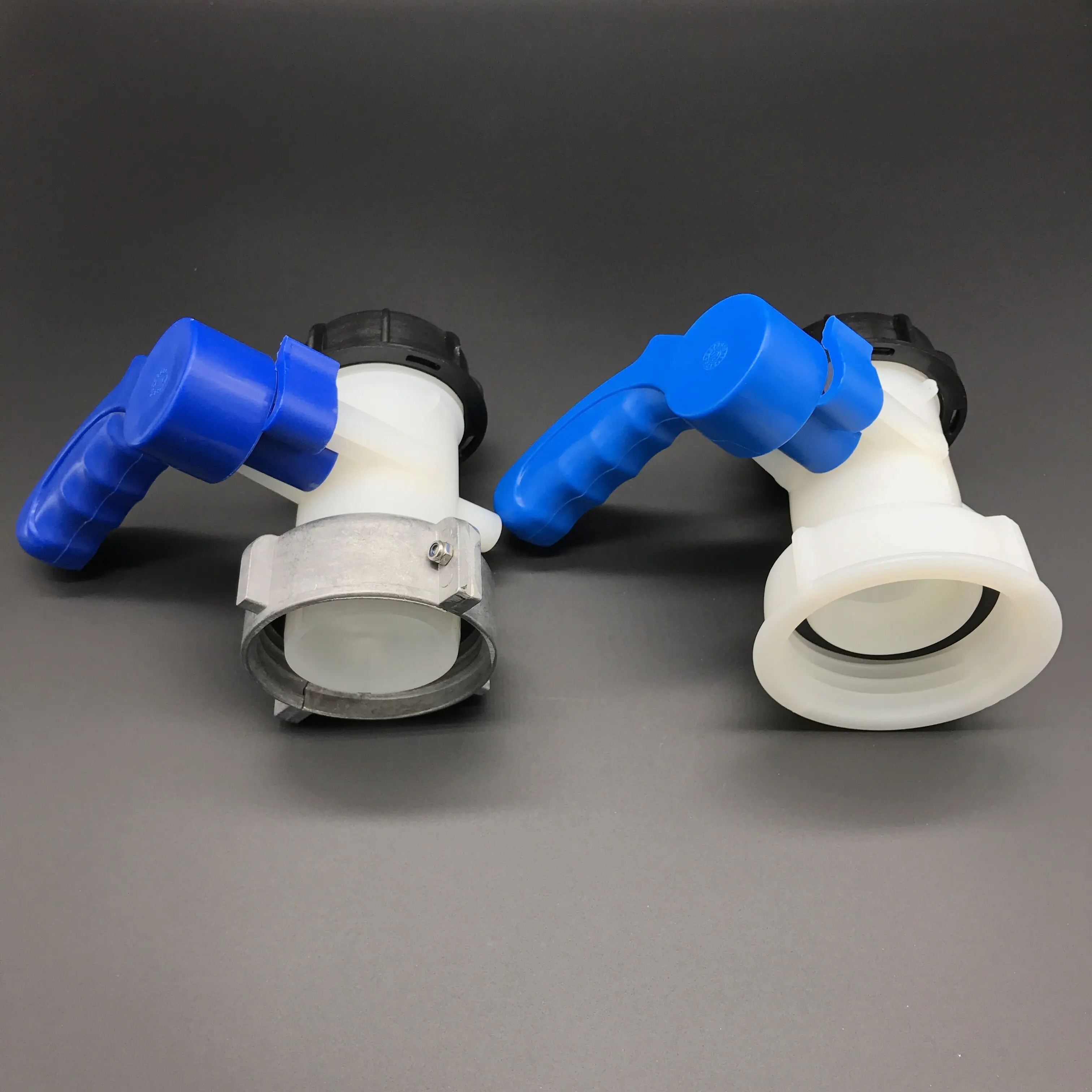 DN40 or DN50 butterfly  valve for IBC tank IBC container White Body Blue Handle