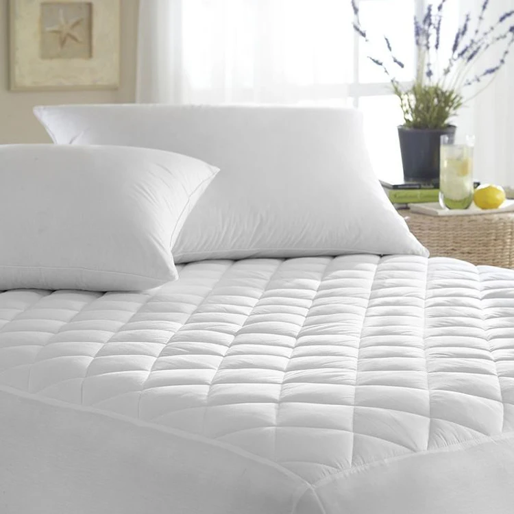 
Wholesale Sleep Well Organic High Density Quilted Bed Mattress Pad Protector Cover Mattress Cover 