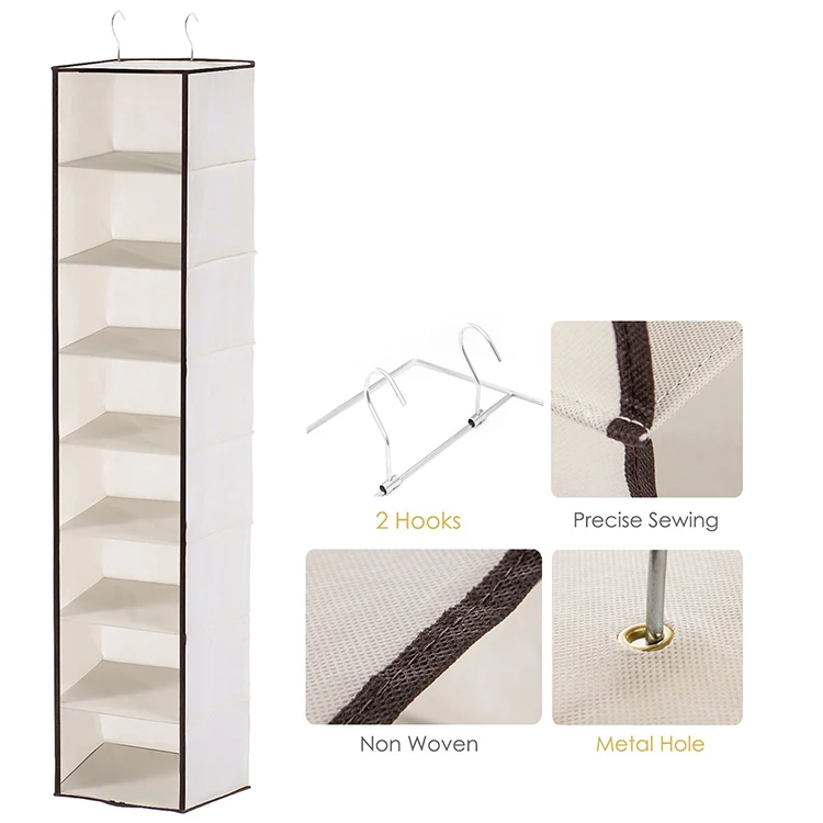 hanging closet organizer cloth storage box