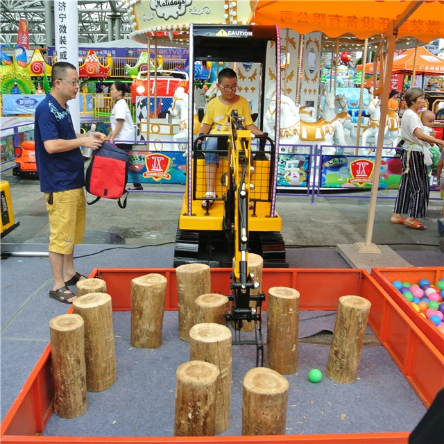 hot sale 360//180 /90degree rotation Kids Mini Hydraulic wood grabber for amusement