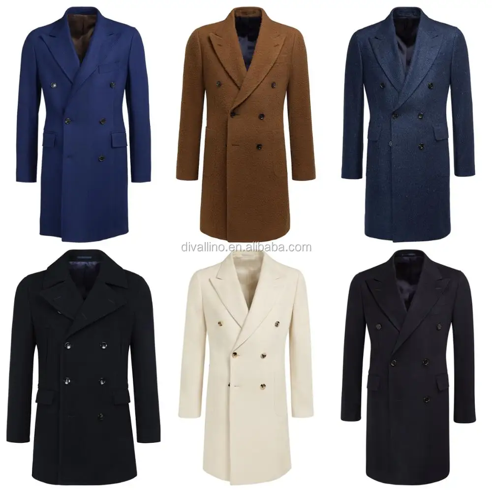 2021 Direct Factory of Men Double Breasted Wool Overcoat with Factory Wholesale Prices