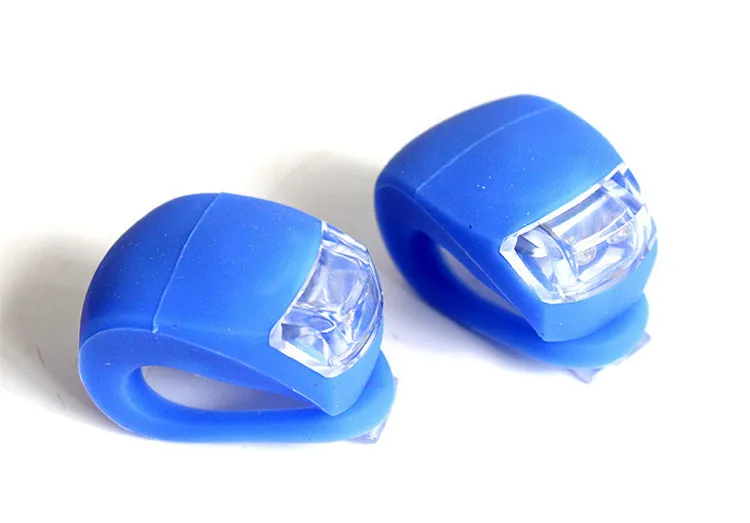 YOUME LED Bike Lights Silicone Bicycle Light Head Front Rear Wheel Flash Lamp Waterproof Cycling Front LED Light With Battery