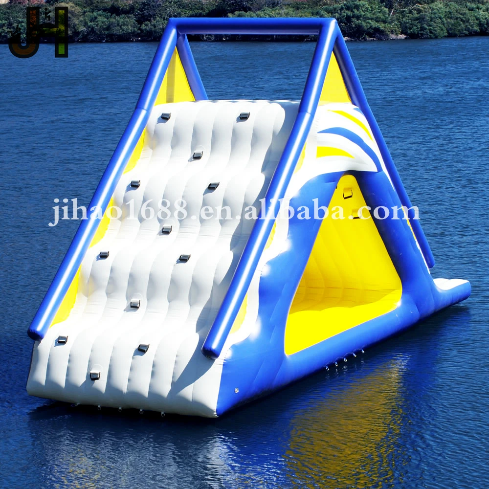 Inflatable Aqua Water Slides Inflatable Lake Island Water Slide Floating Water Park