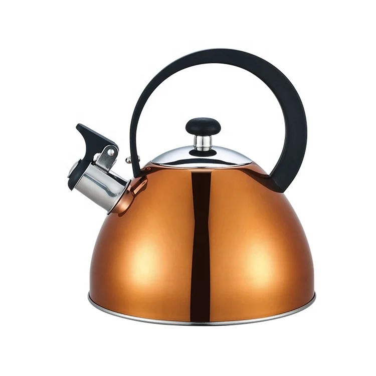 Чайный чайник из нержавеющей стали с медным покрытием