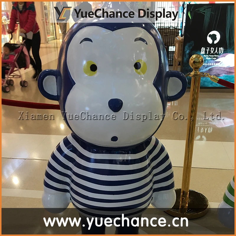 Factory custom made home decoration polyresin resin monkey statues