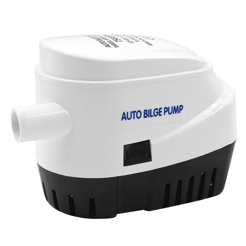 12/24V Automatic Bilge Pump Submersible Built-in Float Switch 600/750/1100GPH For Marine Boat RV Caravan