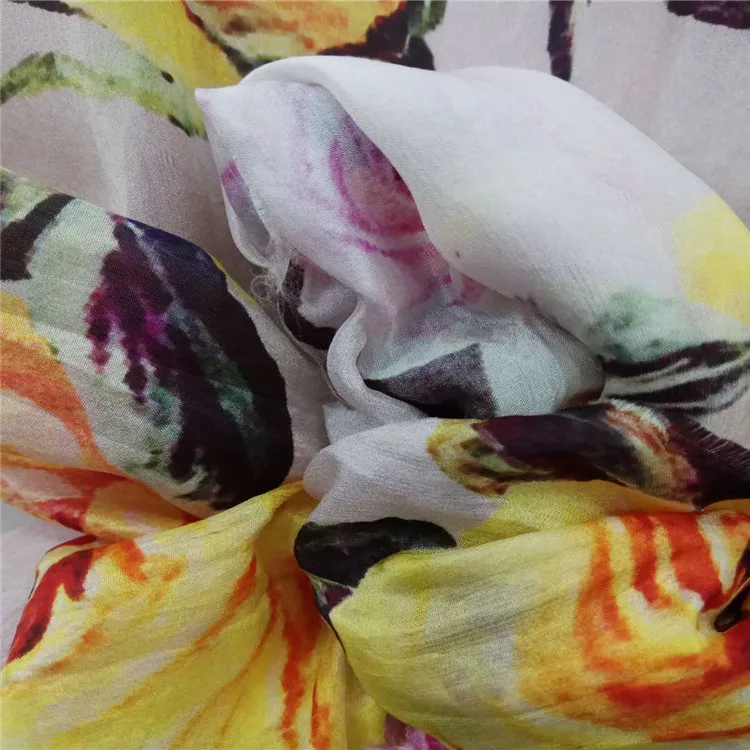 china supplier mulberry plain silk printed fabric