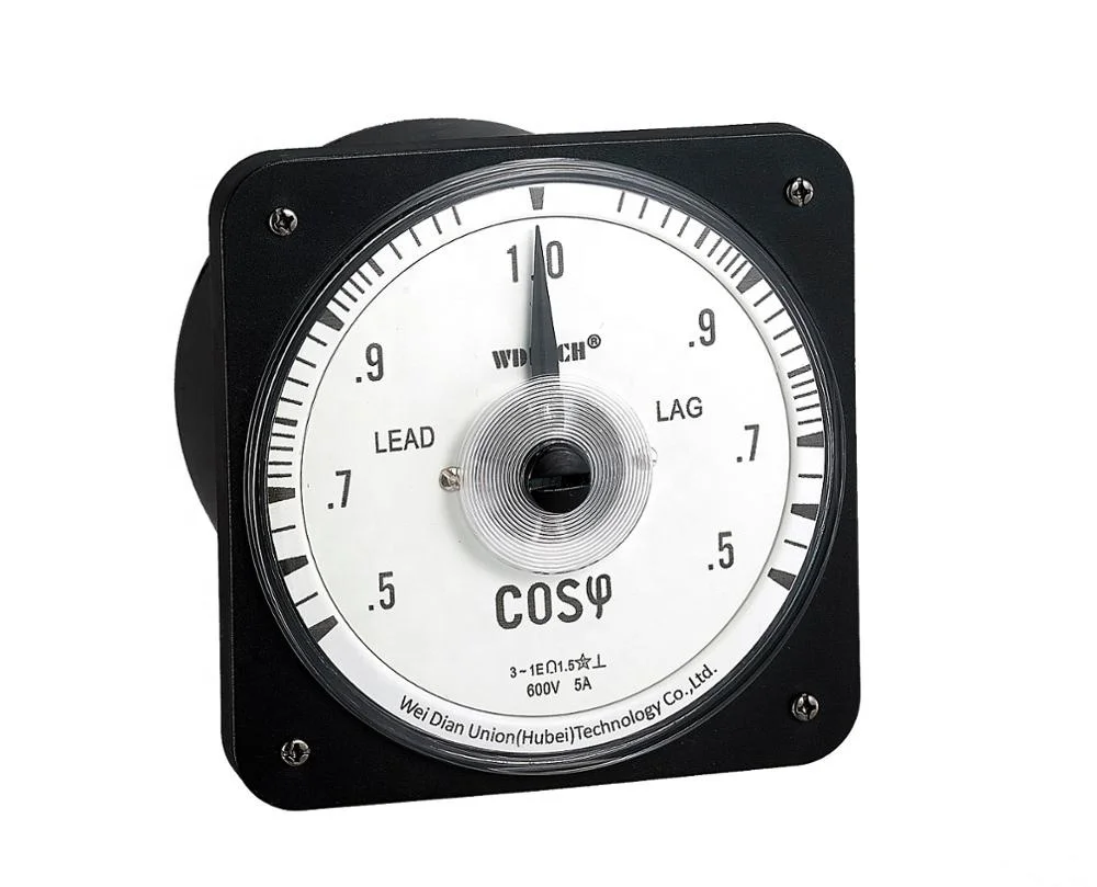 
3P4W Unbalanced Load Round Square Type Power Factor Meter in Marine Application 