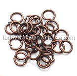 DIY jewelry findings accessory coloured silver gold antique bronze silver copper rose gold colorful iron jewelry jump rings bulk