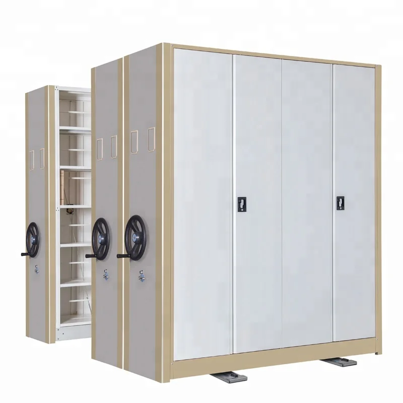 High Density Office File Storage Systems Electrical Mobile Shelving