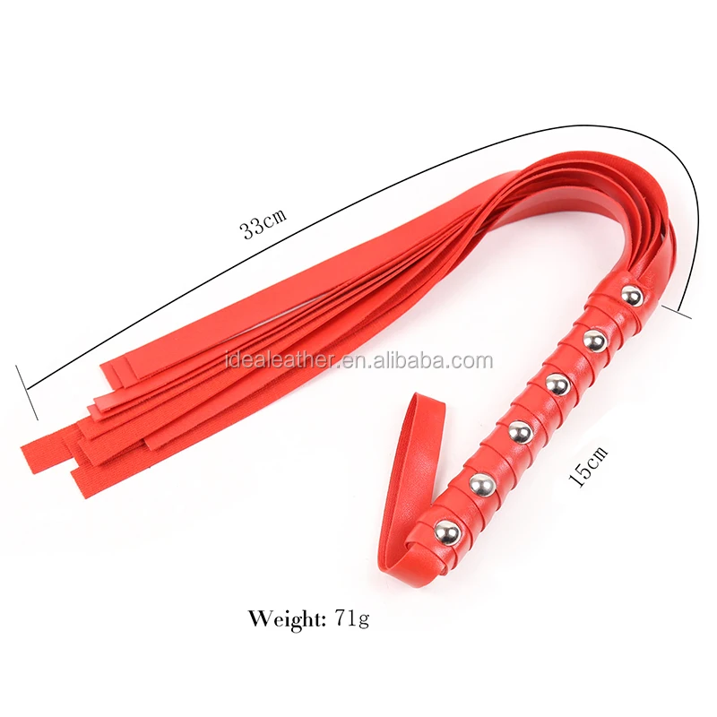 Wholesale Soft PU Leather High Quality Male Sex Bondage Leather Flogger Sex Bdsm Spanking Flogger Whip For Sex Stock