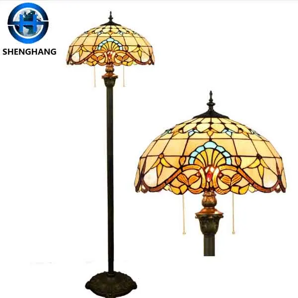 Best Selling floor lamp in China Energy Saving Tiffany Floor Lamp with Different lampShade