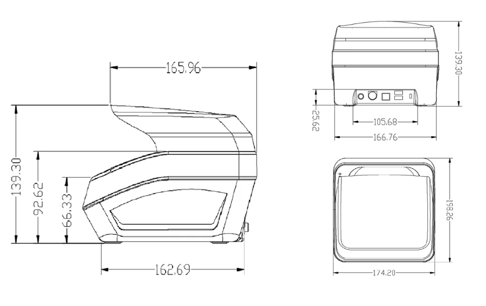 Portable 24 Bits USB2.0 OCR  passport reader id scanner for access security control