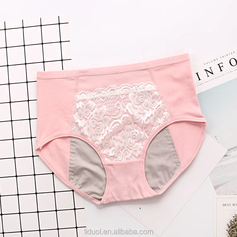 nk125 girl thread sexy lace panty period leak prevention cotton physiological menstrual period women underwear