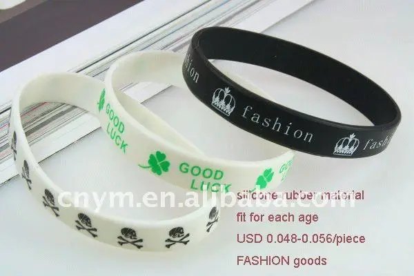 Color silicone wristband rubber band bracelet