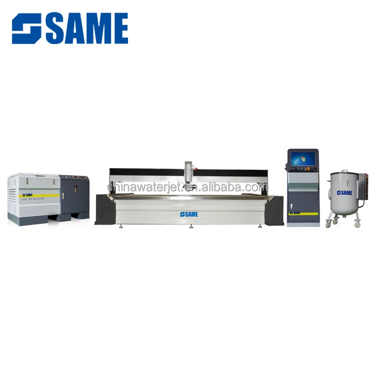 Small cnc waterjet cutting machine price with 3 axis cutter