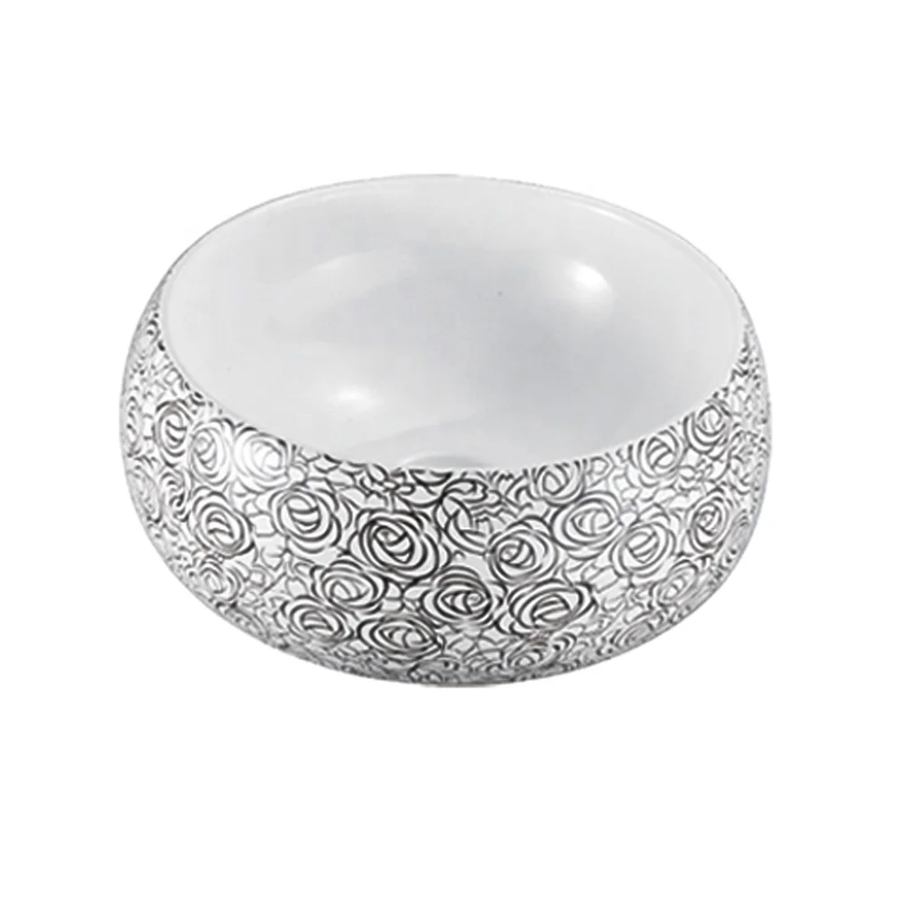 3014 Semicircle Porcelain Basin Bathroom Vanity Art Sink Round Minimalism Desgin