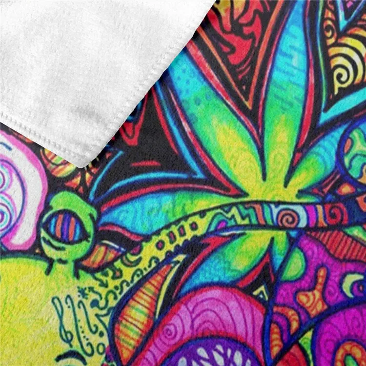 Custom Soft Oversized Extra Large Trippy Sublimation Colorful Sublimated Print Microfibre Beach Towel