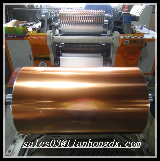 rolled annealed copper foil or copper foil coated PET film RA CU foil jumbo roll
