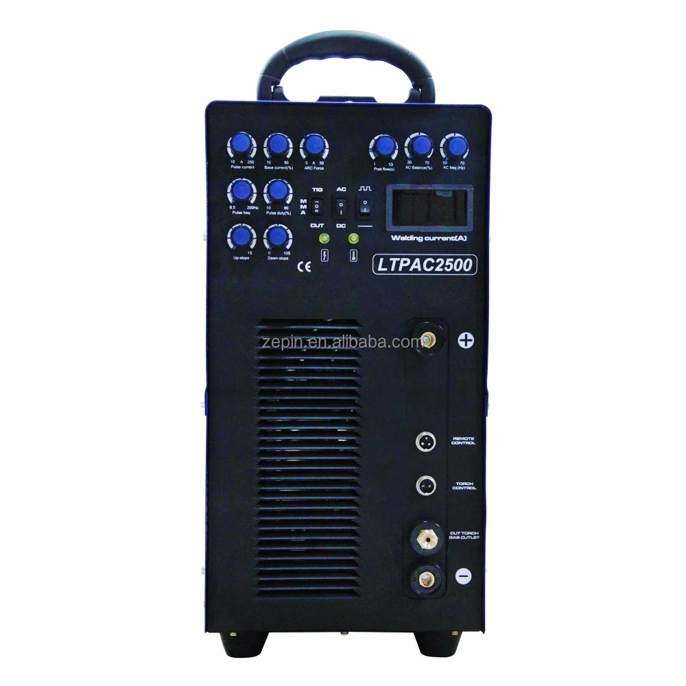 
Lotos 5in1 LTPAC2500 250A tig AC/DC aluminum welder with 60A plasma cutter 
