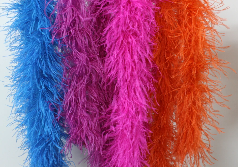 FH276 Decorative Dyed Ostrich Feather Boa