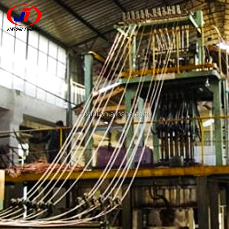 Латунная медная плавильная печь стержень проволока вверх машина для непрерывного литья