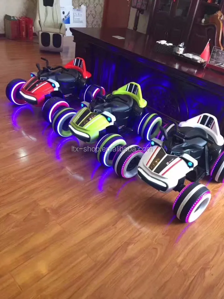 Cool 4 Wheel All Terrian Off-Road Wireless 2.4G Radio Control Toy ATV Trike, Electric 2 Drive Kids RC LED Flashing Toy Car