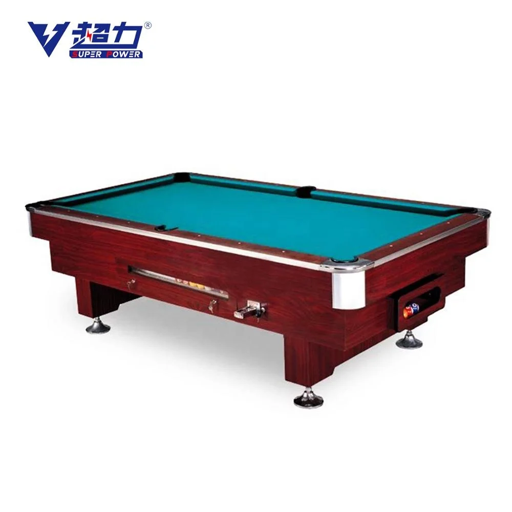 Popular style coin operated coin pusher pool game billiards