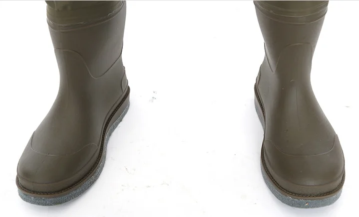 Hip Fishing Waders Boots with Rubber Waders Felt Sole for Fishing 2024 Hot Selling PVC Waterproof Nylon Sportswear Men 4 Season