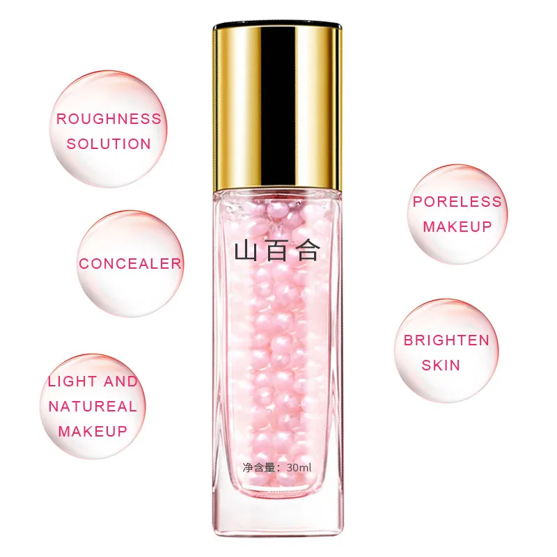 Частных ярлык жемчужно-крем-основа под макияж лица основа под макияж