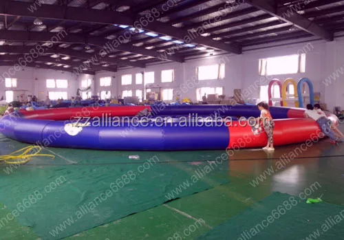 Round inflatable pool dia16m giant water pool cheap pvc pond