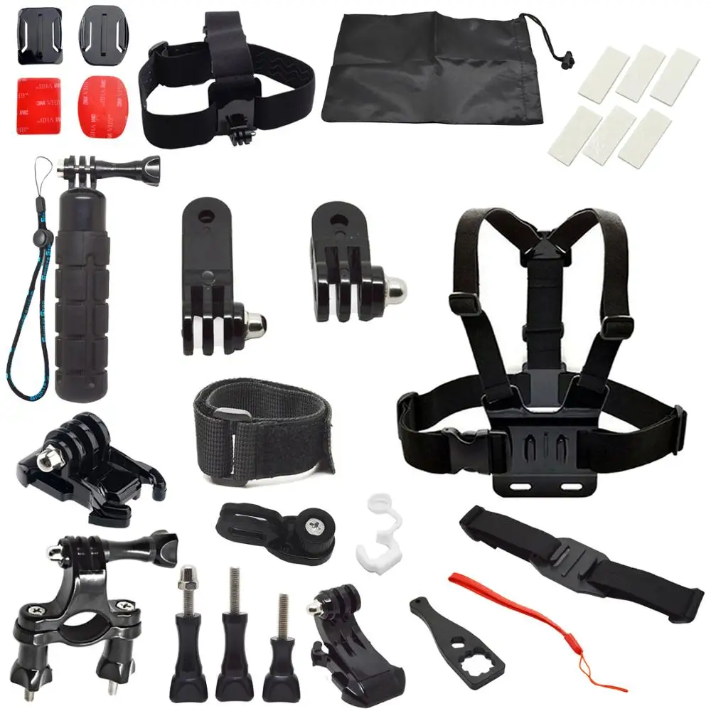 Хит продаж 22 в 1 Gopro аксессуары набор комбинированный комплект для камеры go pro SP-CB02AC
