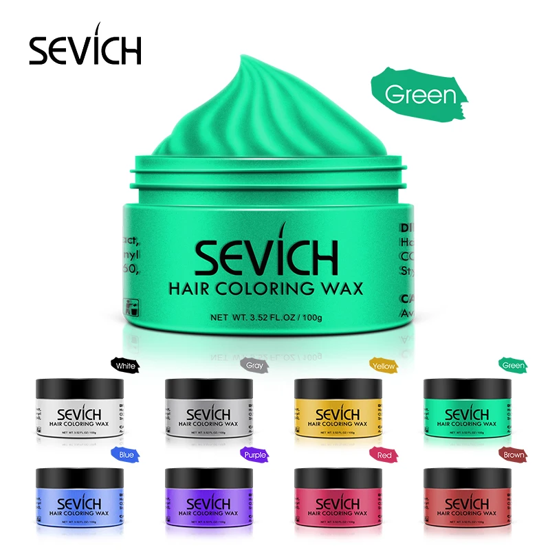 Temporary Hair Colour Pomade 8 colors elastic styling hair wax for man and woman