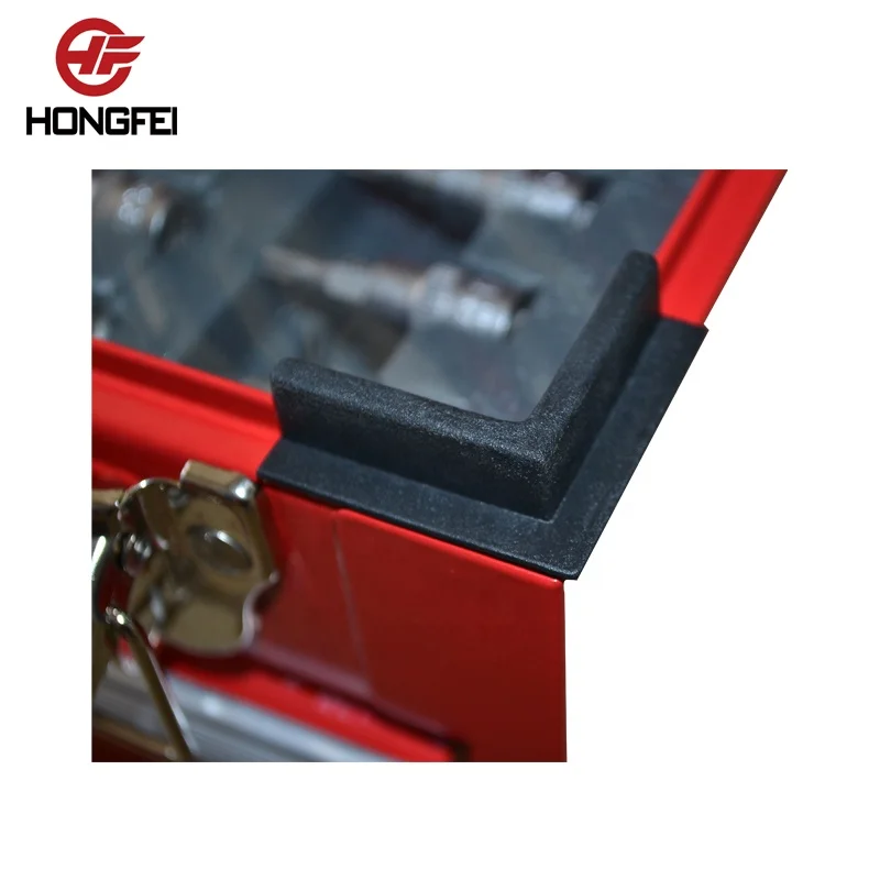 Hongfei 3 Drawer Metal Tool Box with Tools