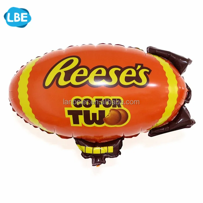 small size custom printing inflatable zeppelin helium balloon